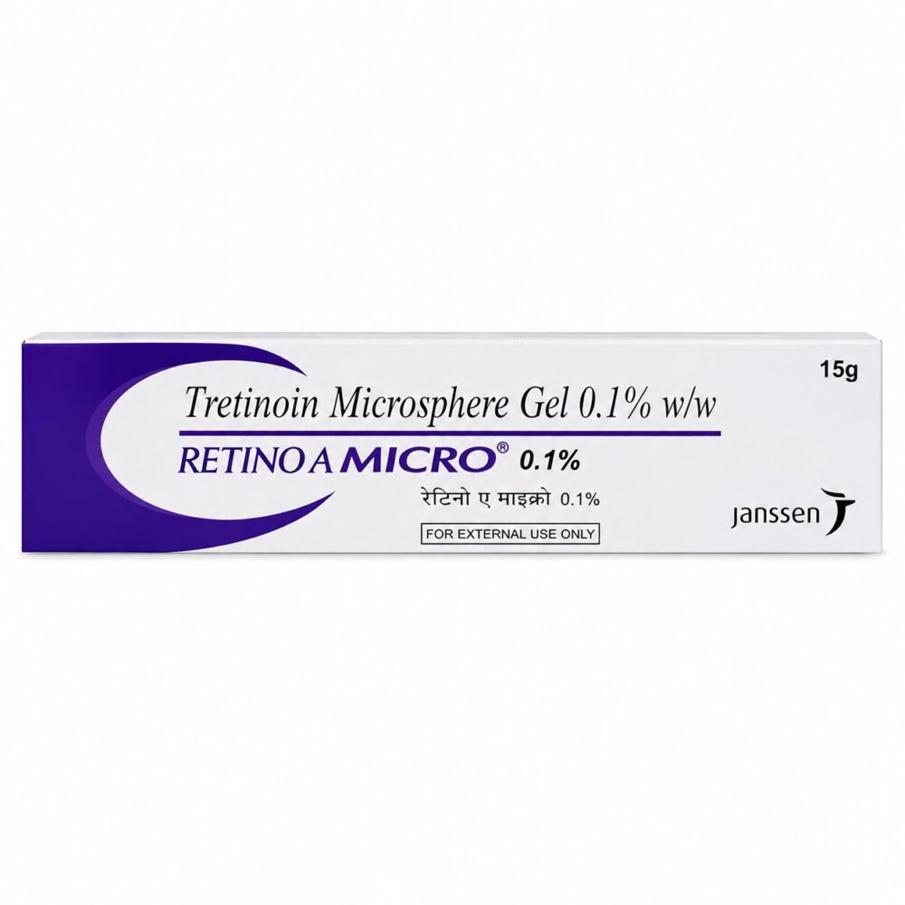Retino A Micro 0.1% Gel (Tretinoin Microsphere Gel) 2 Retino A Micro 0.1% Gel (Tretinoin Microsphere Gel) front box