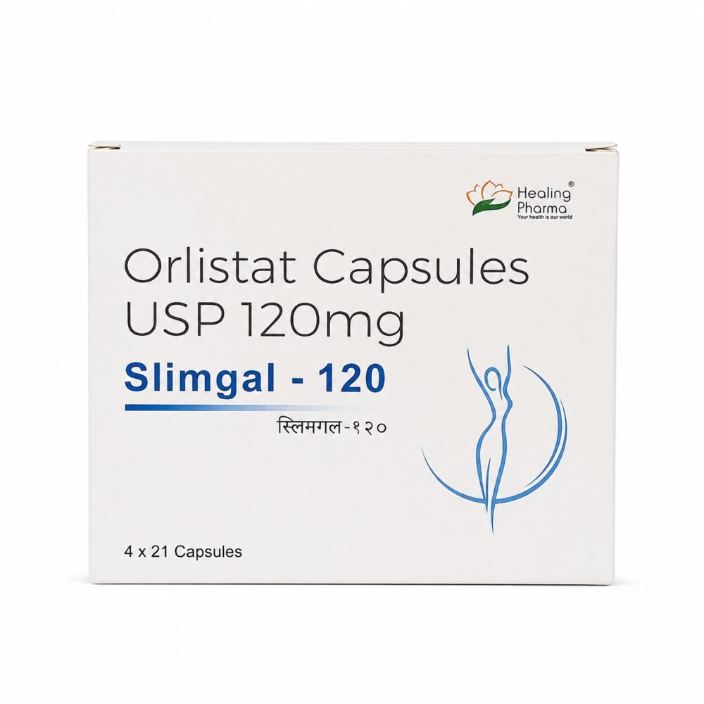 Slimgal 120 mg (Orlistat) 1 Slimgal 120 mg (Orlistat) front box