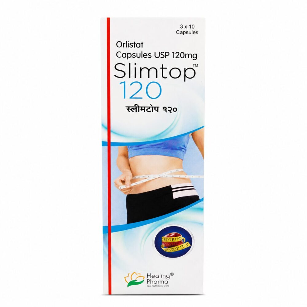 Slimtop 120 mg (Orlistat) 2 Slimtop 120mg (Orlistat) front box