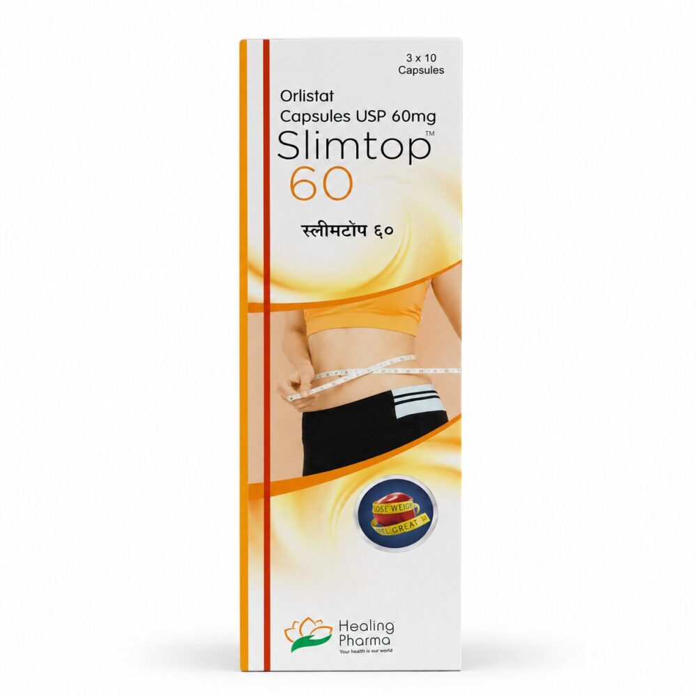 Slimtop 60 mg (Orlistat) 2 Slimtop 60 mg (Orlistat) front box