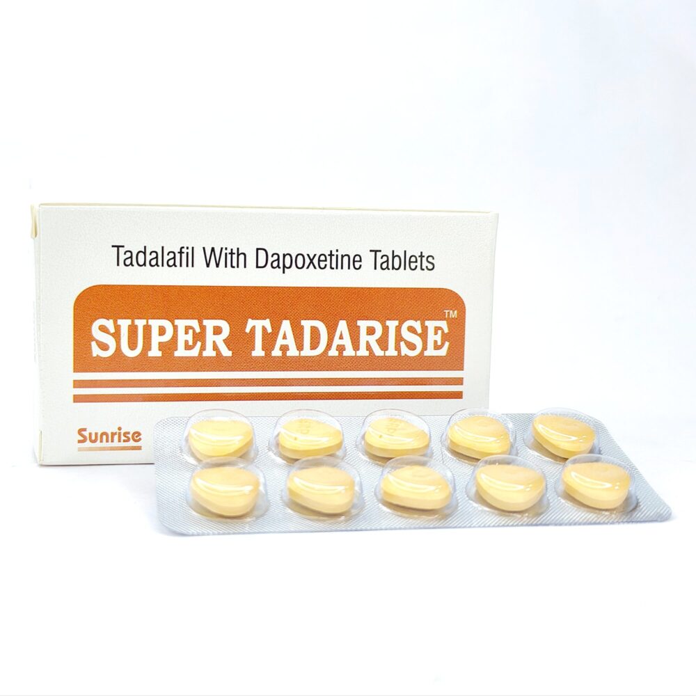 Super Tadarise 80 mg (Tadalafil/Dapoxetine Tablets) 1 Super Tadarise 80 mg - Authentic Tadalafil + Dapoxetine Dual-Action Tablets