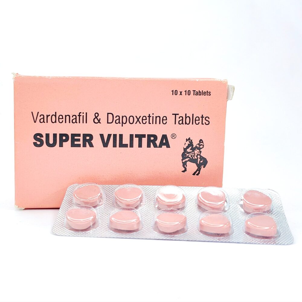 Super Vilitra 80 mg (Vardenafil/Dapoxetine Tablets) 1 Super Vilitra 80 mg - Authentic Vardenafil and Dapoxetine Tablets for Dual Action.