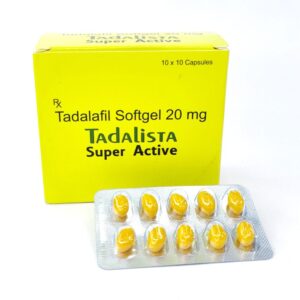 Tadalista Super Active 20 mg - Authentic Tadalafil Softgel Capsules for Rapid Absorption.