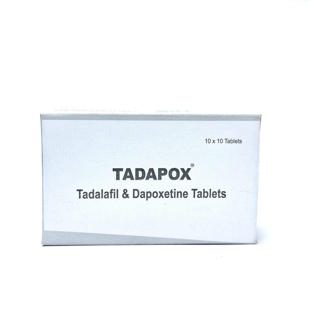 Tadapox 80 mg (Tadalafil + Dapoxetine Tablets) 2 Tadapox 80 mg - Authentic Tadalafil and Dapoxetine Dual-Action Tablets.