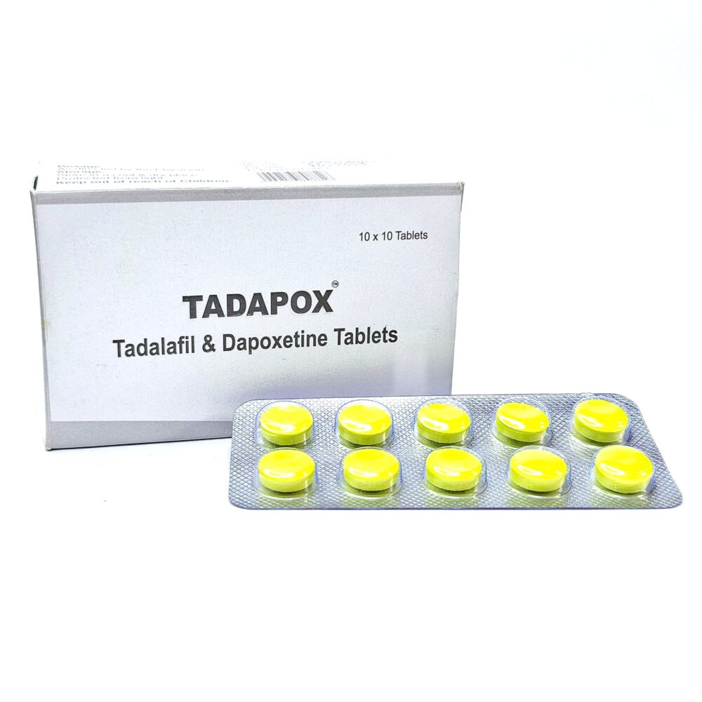 Tadapox 80 mg (Tadalafil + Dapoxetine Tablets) 1 Tadapox 80 mg - Authentic Tadalafil and Dapoxetine Dual-Action Tablets.