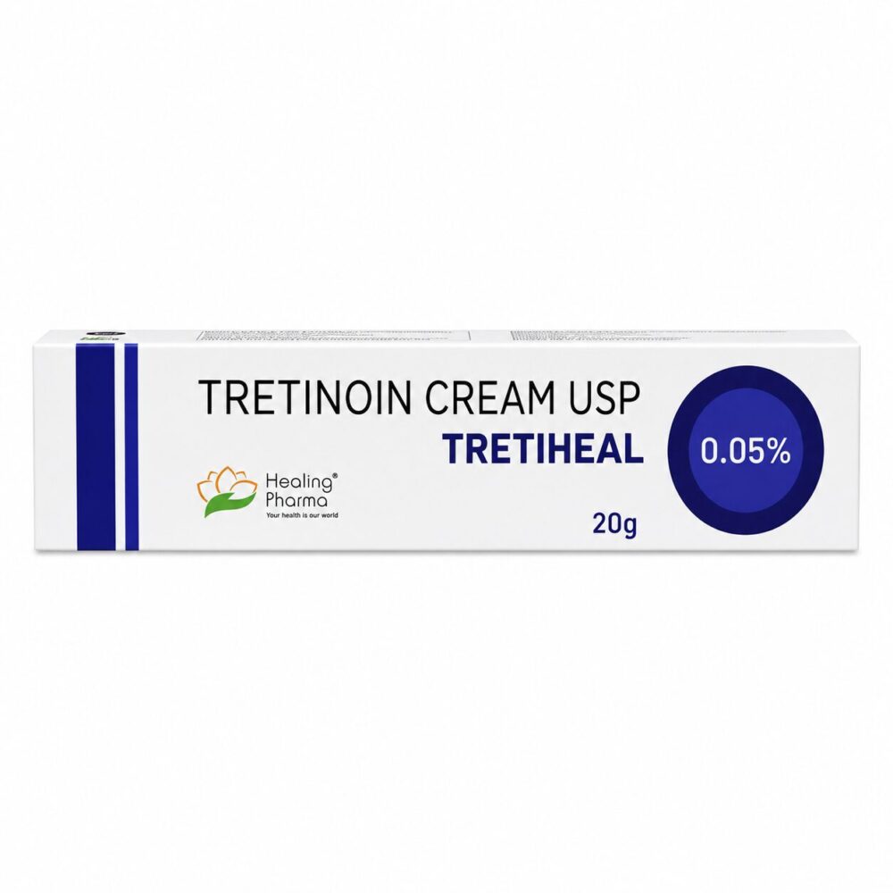 Tretiheal 0.05% Cream (Tretinoin) 2 Tretiheal 0.05% Cream (Tretinoin) front box