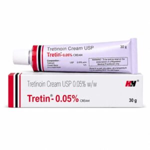 Tretin 0.05% Cream (Tretinoin Cream) front box with tube