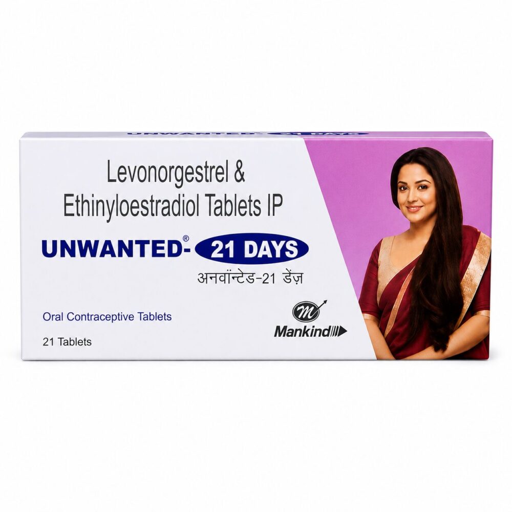 Unwanted 21 Days (Ethinyl Estradiol/Levonorgestrel) 2 Unwanted 21 Days (Ethinyl Estradiol/Levonorgestrel) front box