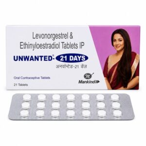 Unwanted 21 Days (Ethinyl Estradiol/Levonorgestrel) front box with strip