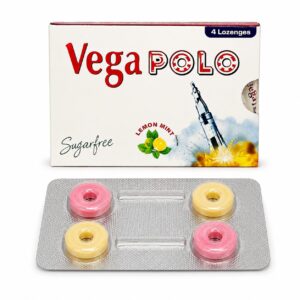 Vega Polo 100 mg (Chewable) front box with strip