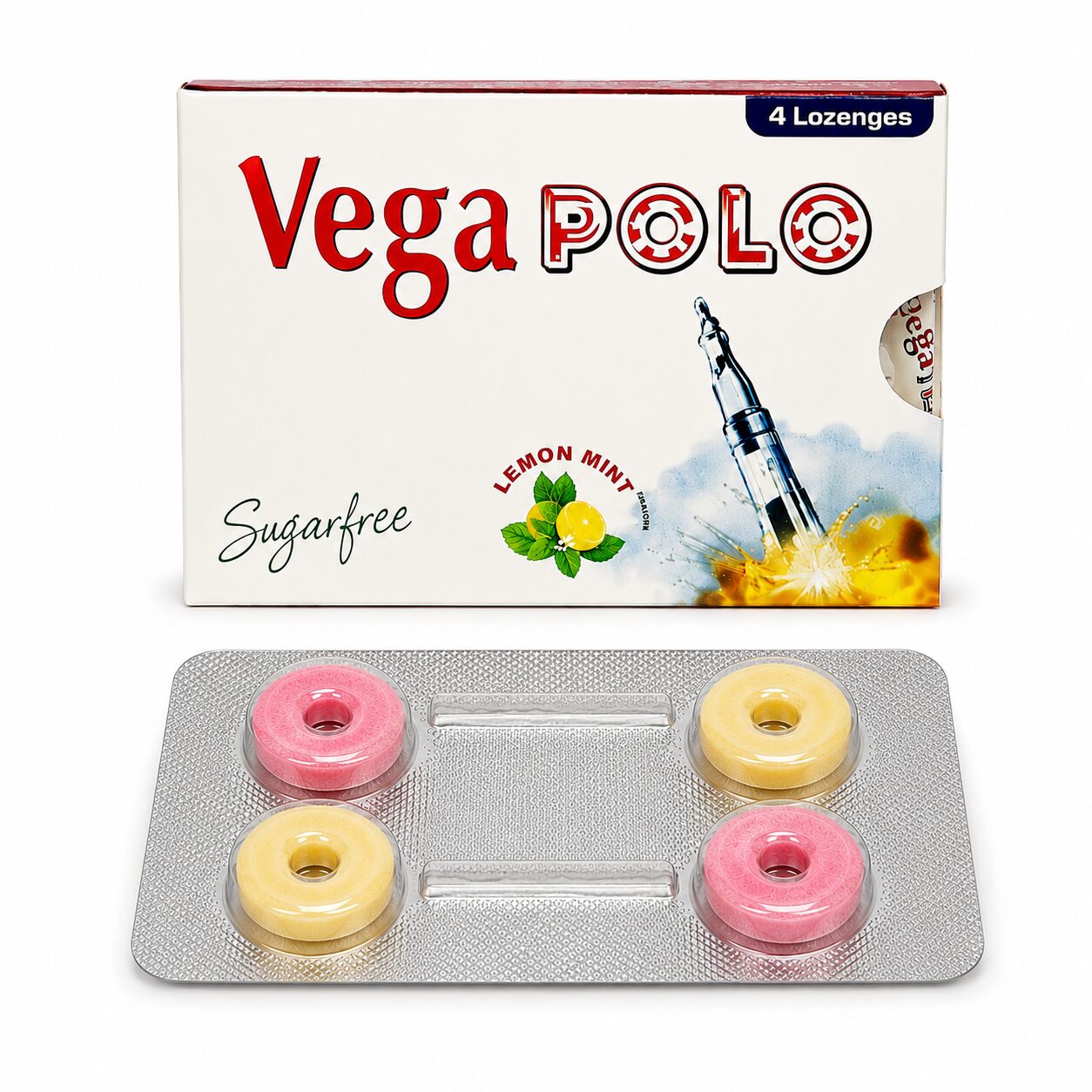 Vega Polo 100 mg (Chewable) 1 Vega Polo 100 mg (Chewable) front box with strip