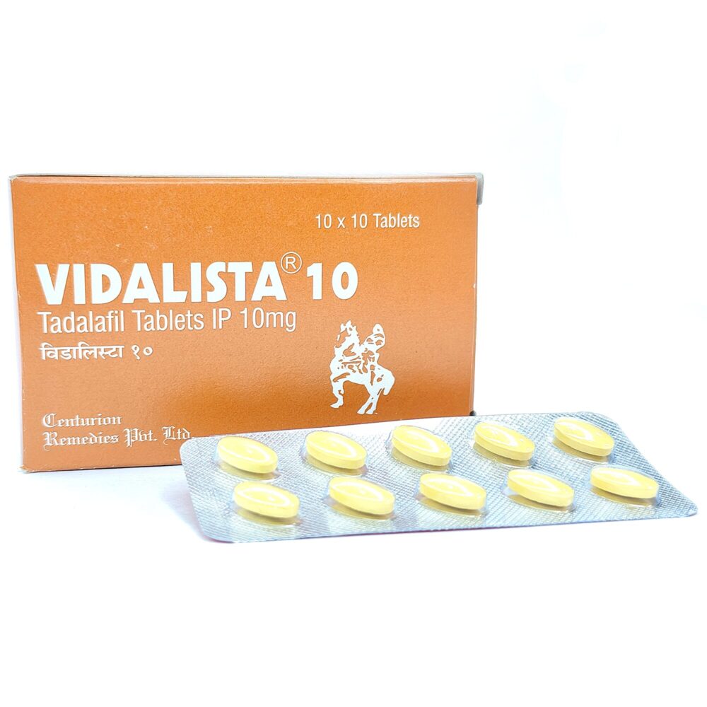 Vidalista 10 mg (Tadalafil Tablets) 1 Vidalista 10 mg - Authentic Tadalafil Tablets for Reliable Vascular Support.