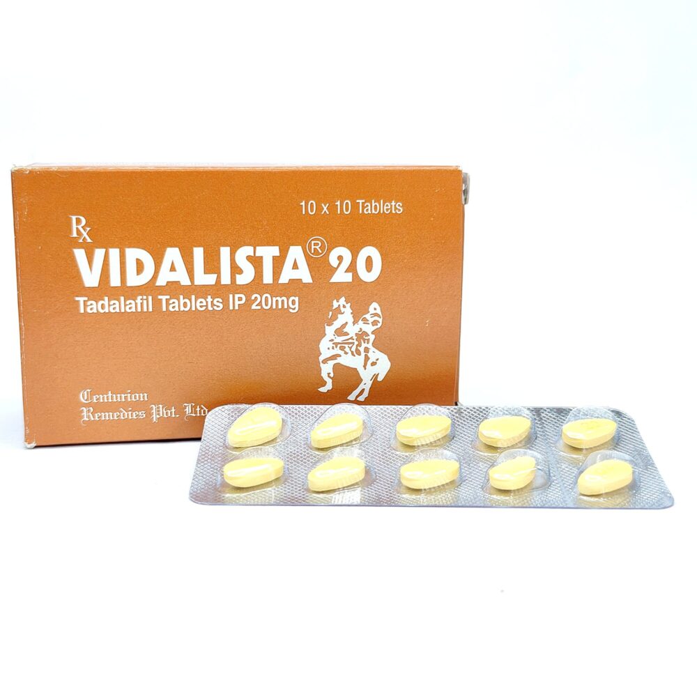 Vidalista 20 mg (Tadalafil Tablets) 1 Vidalista 20 mg - Authentic Tadalafil Tablets for Reliable Vascular Support.