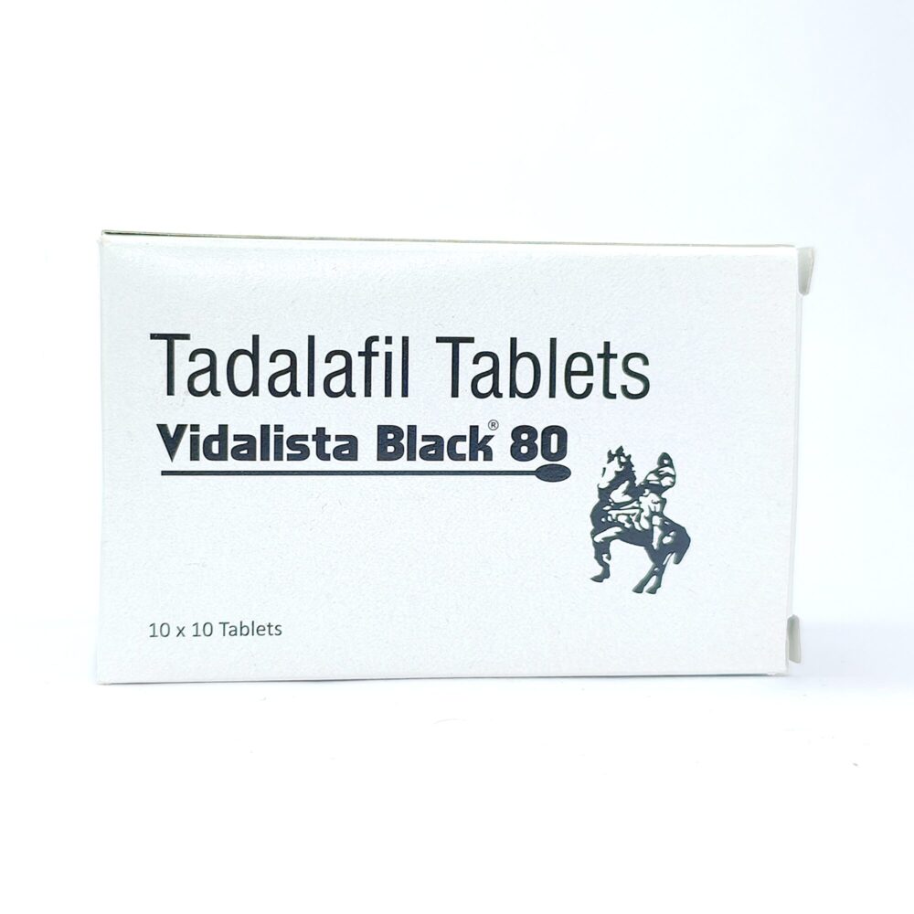 Vidalista 80 mg Black (Tadalafil Tablet) 2 Vidalista 80 mg Black - Authentic High-Potency Tadalafil Tablets for Vascular Support.