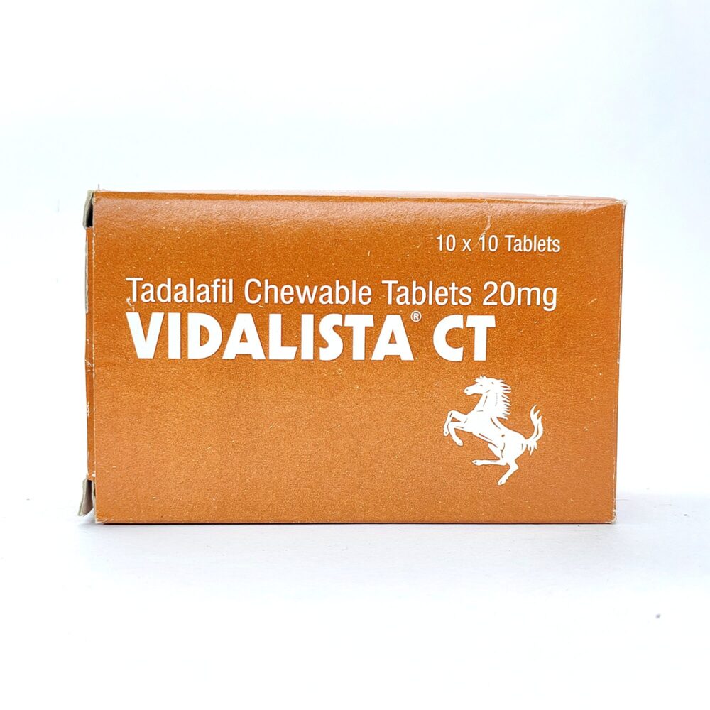 Vidalista CT 20 mg (Tadalafil Chewable Tablets) 2 Vidalista CT 20 mg - Authentic Tadalafil Chewable Tablets for Rapid Absorption.