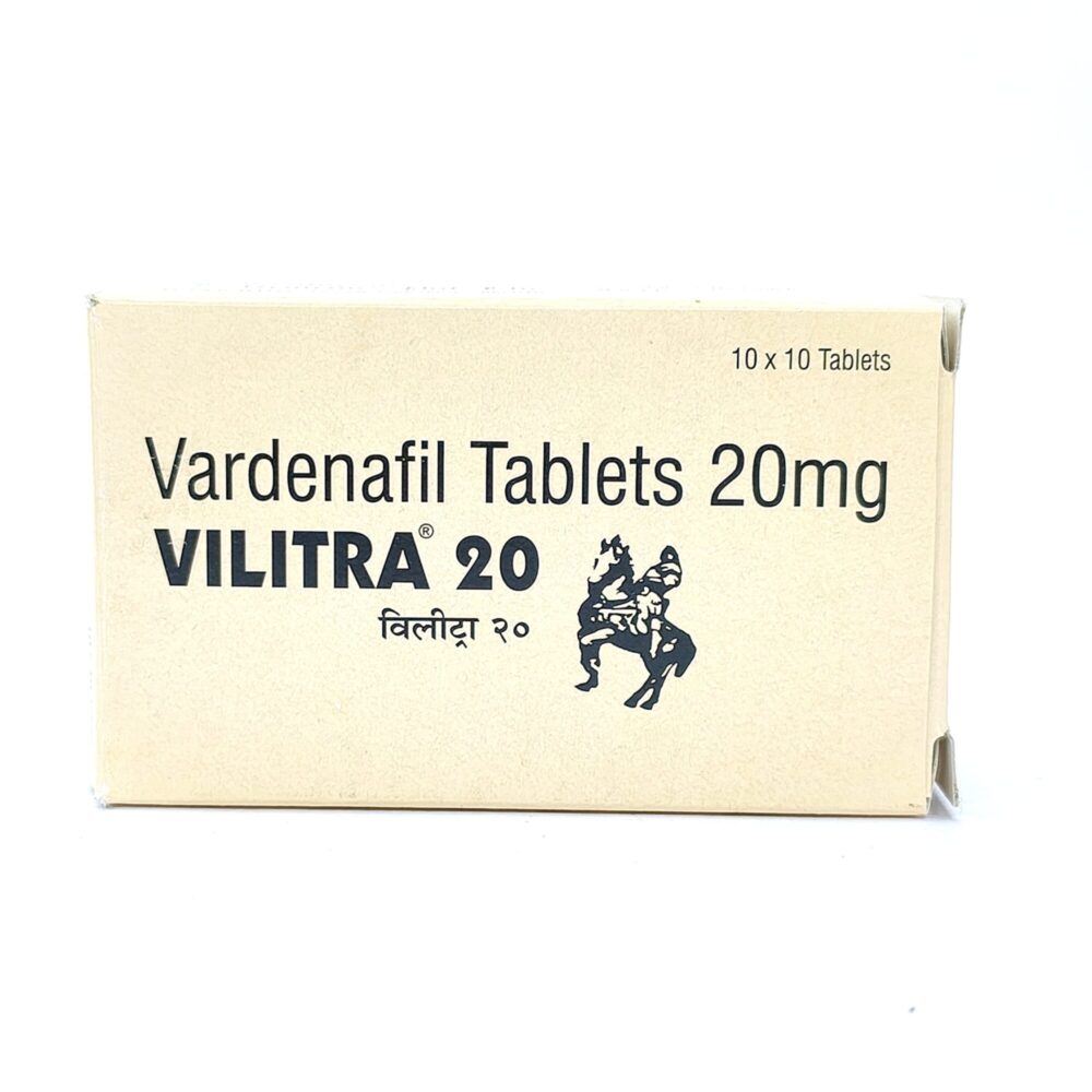 Vilitra 20 mg (Vardenafil Tablets) 2 Vilitra 20 mg - Authentic Vardenafil Tablets for Rapid-Acting Vascular Support.