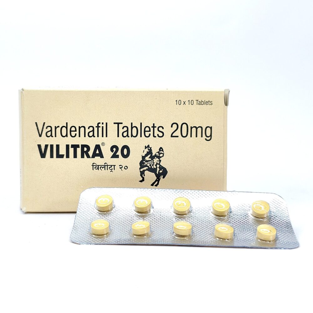 Vilitra 20 mg (Vardenafil Tablets) 1 Vilitra 20 mg - Authentic Vardenafil Tablets for Rapid-Acting Vascular Support.