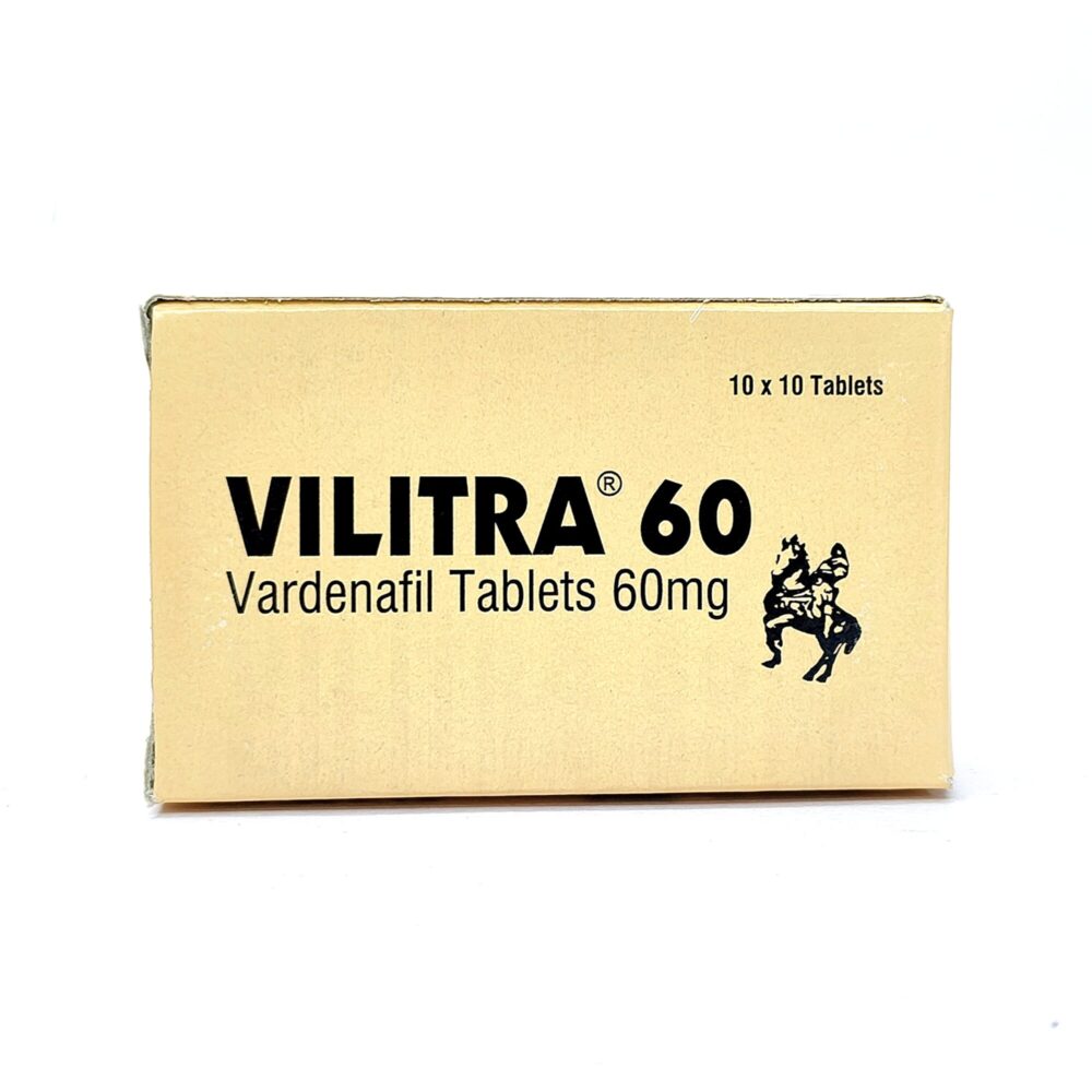 Vilitra 60 mg (Vardenafil Tablets) 2 Vilitra 60 mg - Authentic High-Potency Vardenafil Tablets for Maximum Vascular Support.