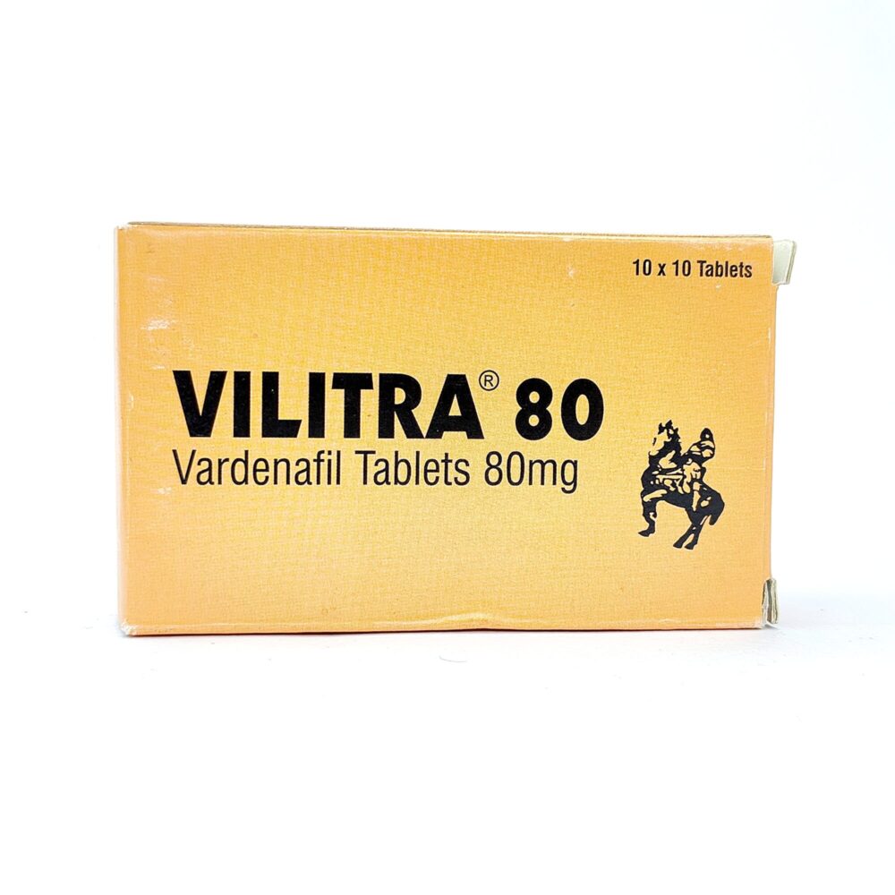 Vilitra 80 mg (Vardenafil Tablets) 2 Vilitra 80 mg - Authentic Ultra-High-Potency Vardenafil Tablets for Maximum Vascular Support.