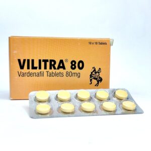 Vilitra 80 mg - Authentic Ultra-High-Potency Vardenafil Tablets for Maximum Vascular Support.