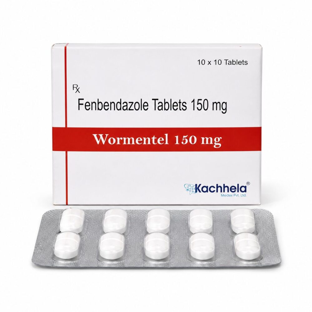 Wormentel 150 mg (Fenbendazole Tablets) 1 Wormentel 150 mg Human - Authentic Fenbendazole Tablets for Parasitic Infection Treatment.