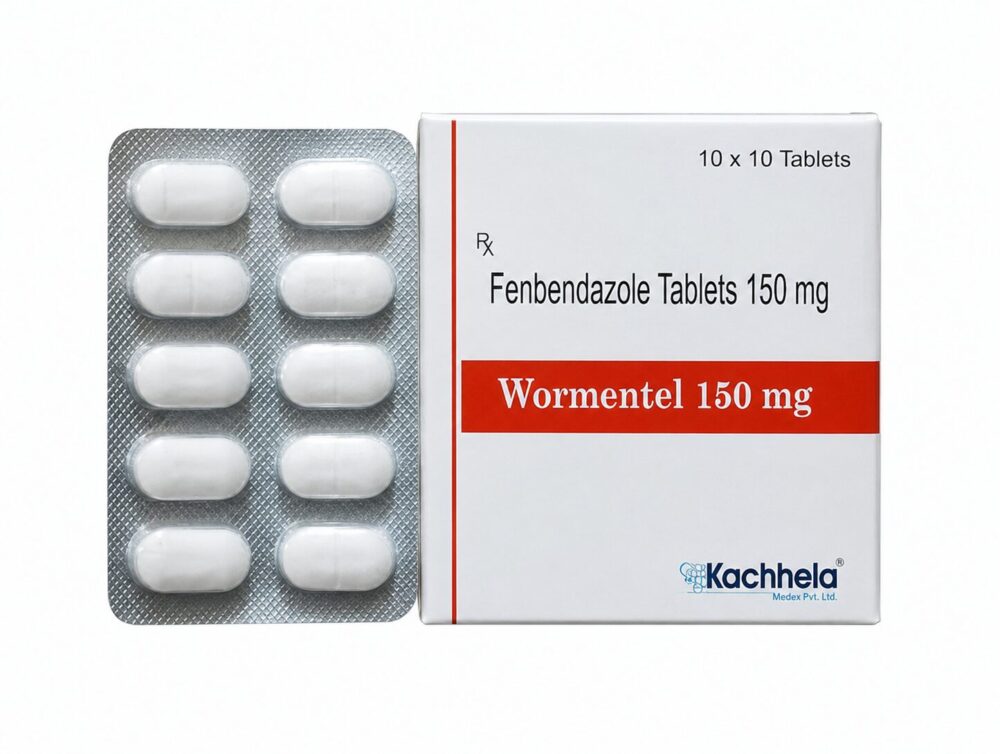 Wormentel 150 mg (Fenbendazole Tablets) 3 Wormentel 150 mg Human - Authentic Fenbendazole Tablets for Parasitic Infection Treatment.