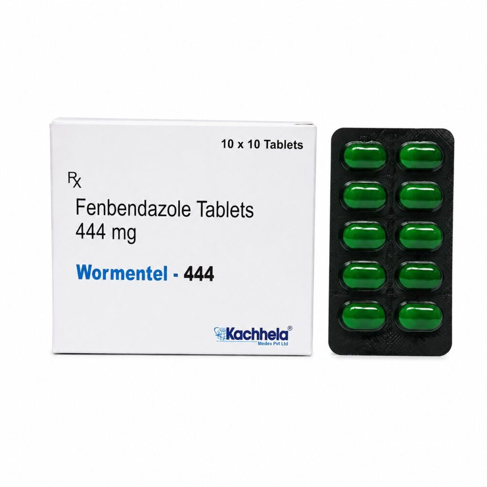 Wormentel 444 mg (Fenbendazole Tablets) 3 Wormental 444 mg human - Authentic Fenbendazole Tablets for Human Parasitic Treatment.