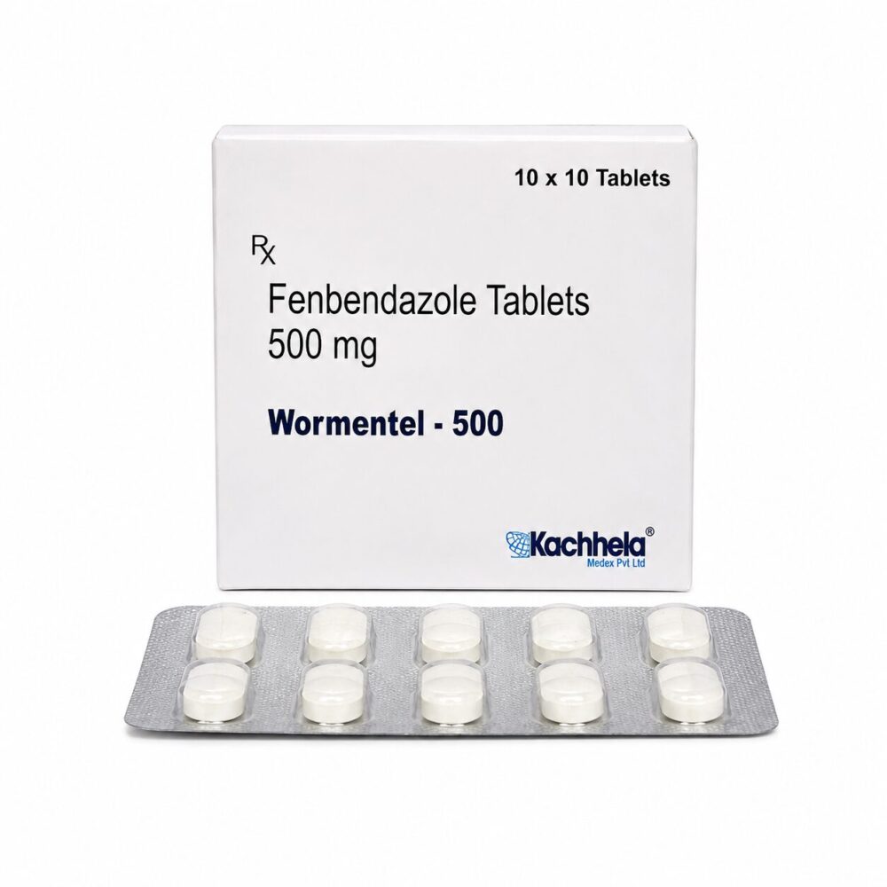 Wormentel 500 mg Human (Fenbendazole Tablets) 1 Wormentel 500 mg - Authentic Fenbendazole Tablets for Human Use.