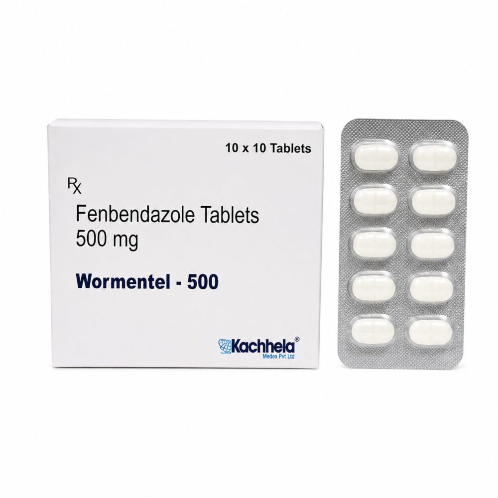 Wormentel 500 mg Human (Fenbendazole Tablets) 3 Wormental 500 mg human - Authentic Fenbendazole Tablets for Human Use.