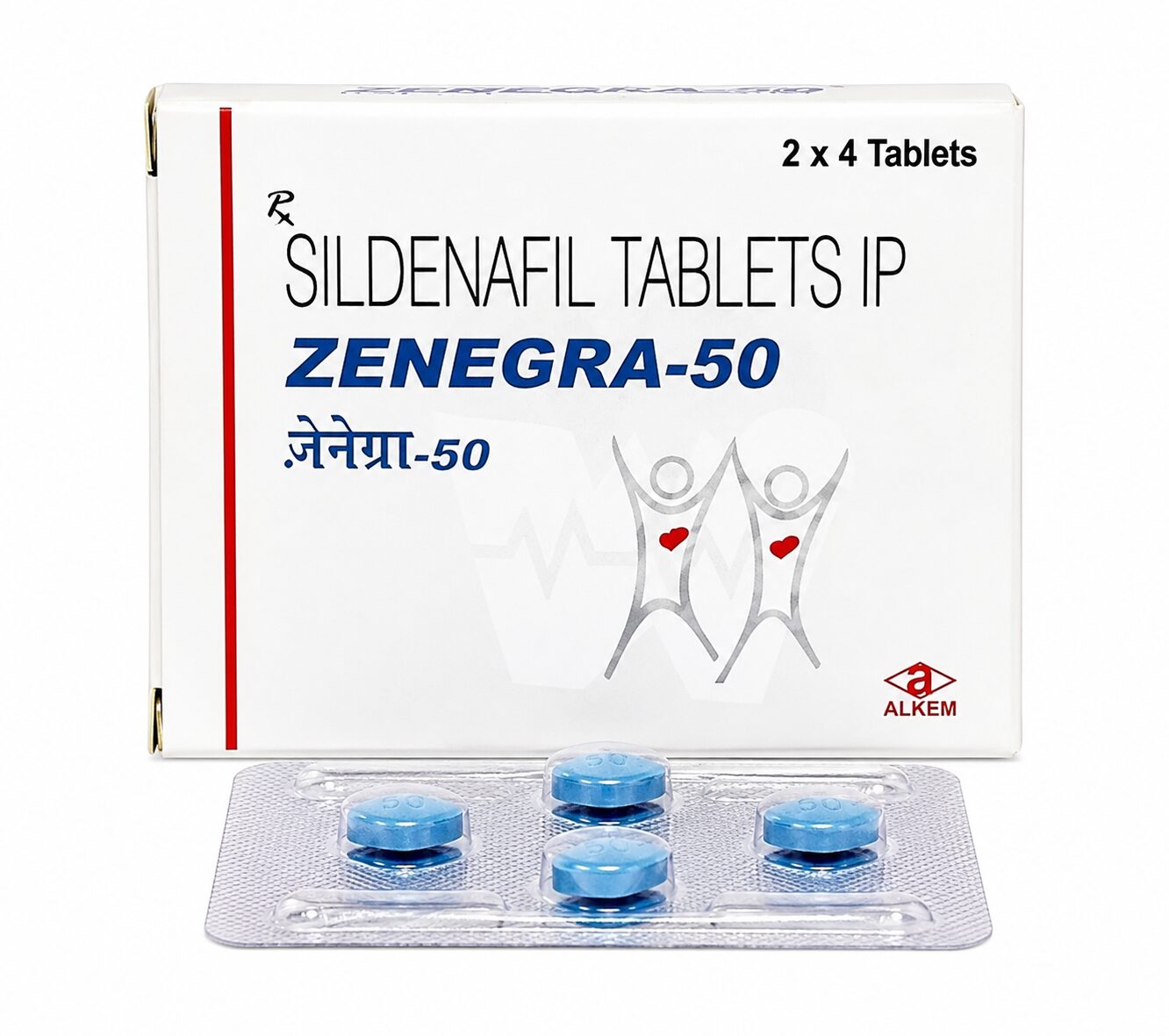 Zenegra 50 mg (Sildenafil Citrate) 1 Zenegra 50 mg front box with strip