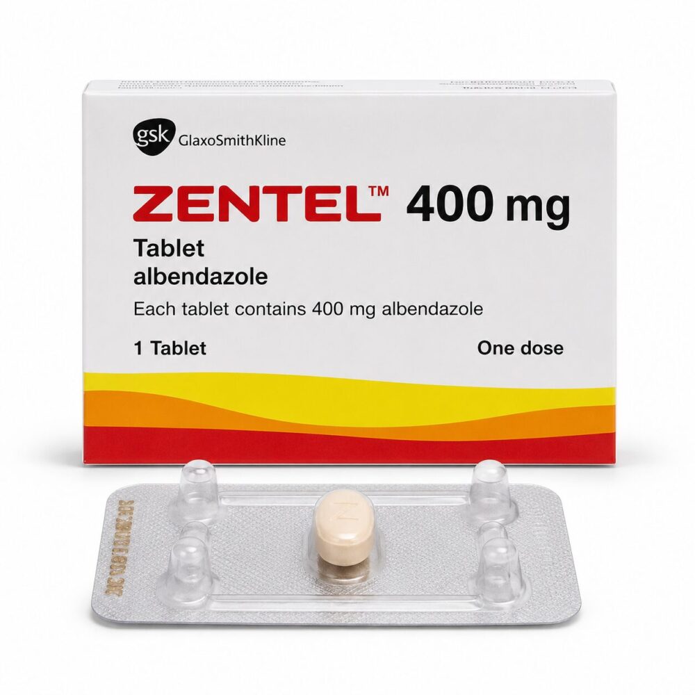 Zentel 400 mg (Albendazole) 1 Zentel 400 mg Tablet: Best Global Treatment for Parasitic Worms
