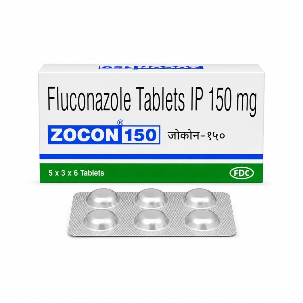 Zocon 150 mg (Fluconazole) 2 Zocon 150 mg (Fluconazole) front box with strip