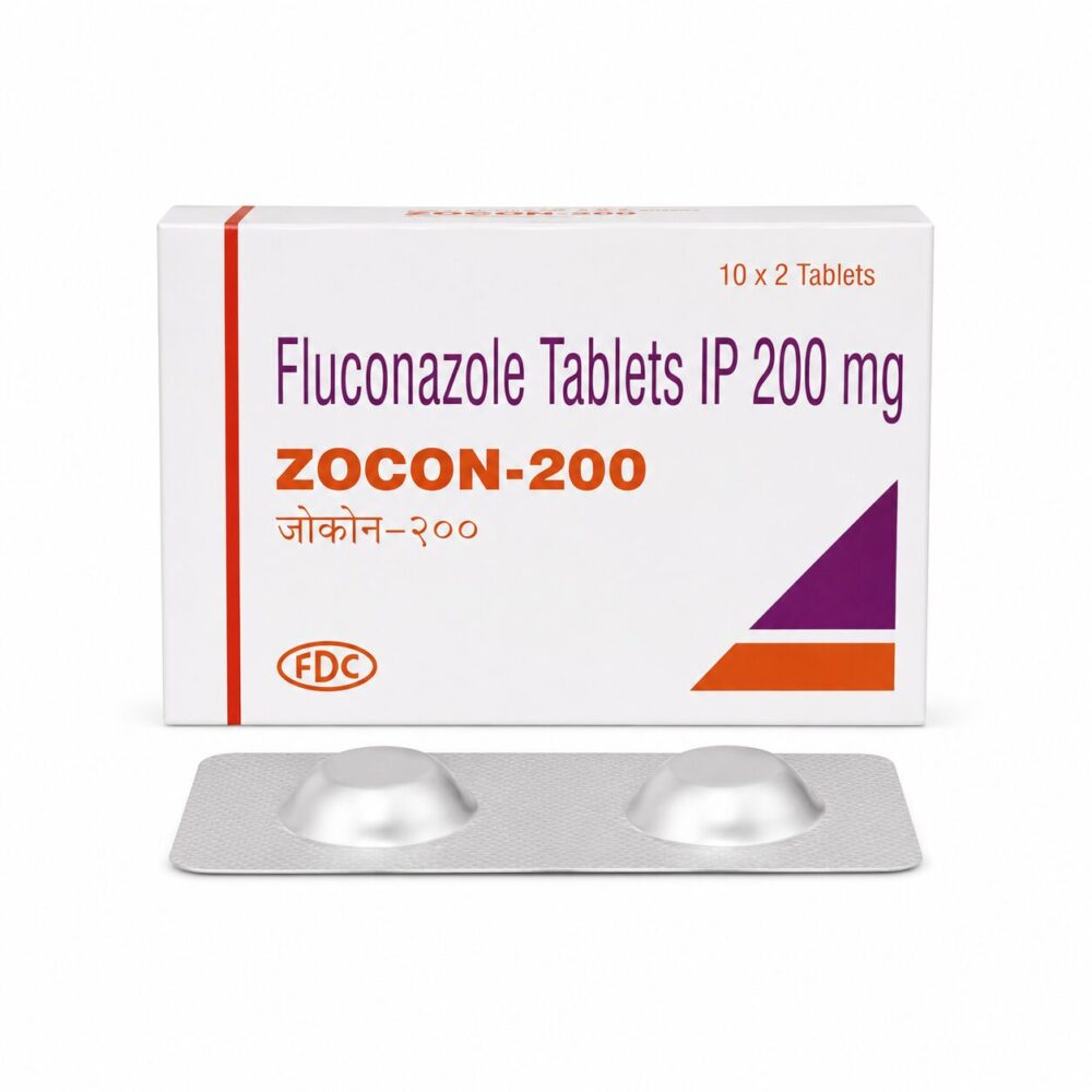 Zocon 200 mg (Fluconazole) 2 Zocon 200 mg (Fluconazole) front box with strip