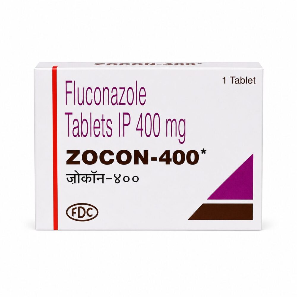 Zocon 400 mg (Fluconazole) 1 Zocon 400 mg (Fluconazole) front box