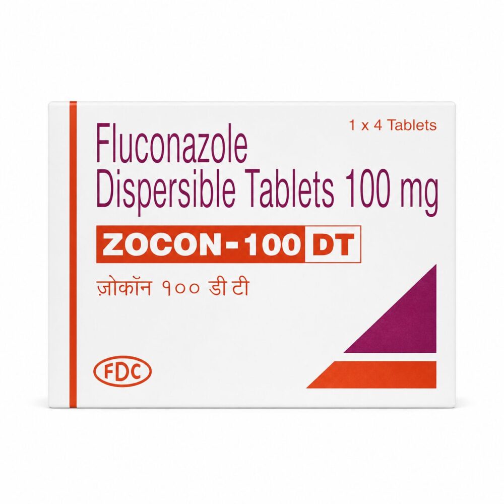 Zocon 100 DT (Fluconazole) 1 Zocon 100 DT (Fluconazole) front box