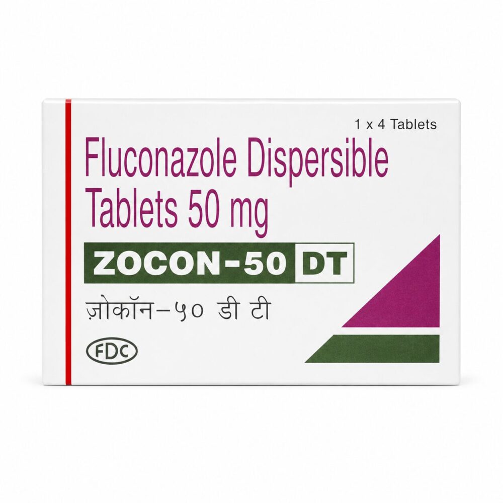 Zocon 50 DT (Fluconazole) 1 Zocon 50 DT (Fluconazole) front box