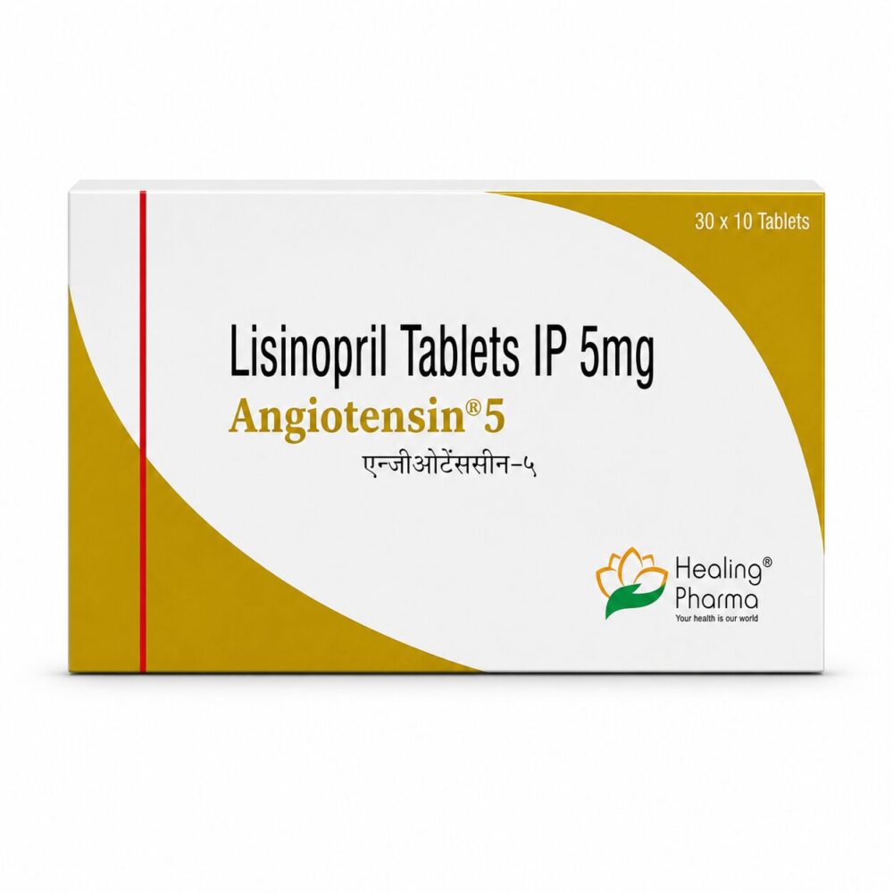 Angiotensin 5 mg (Lisinopril) 2 Angiotensin 5 mg (Lisinopril) front box