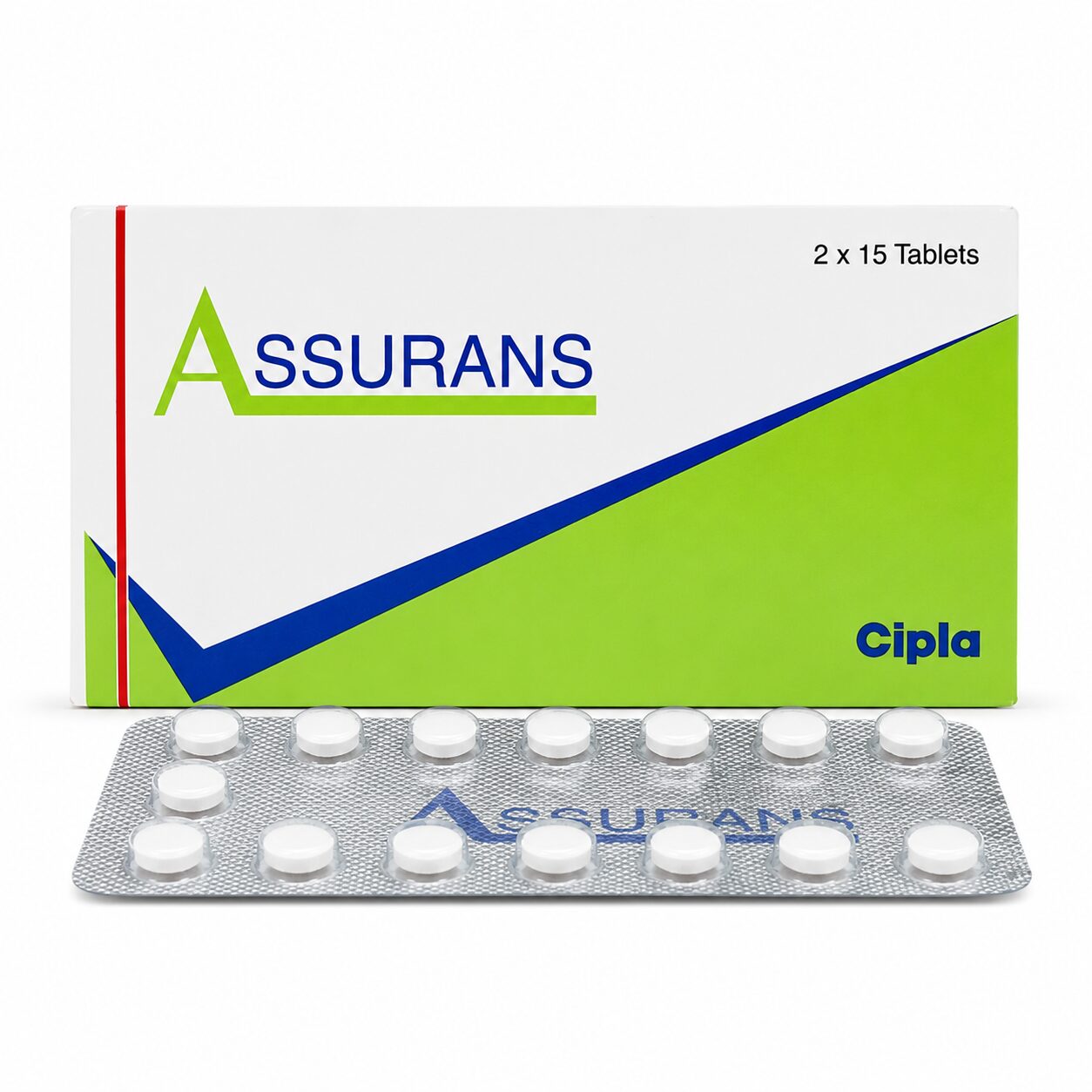 Assurans 20 mg (Slidenafil Citrate) 1 Assurans 20 mg front box with strip
