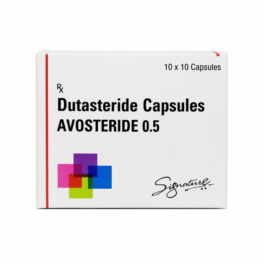 Avosteride 0.5 mg (Dutasteride) 2 Avosteride 0.5mg (Dutasteride) FRONT BOX