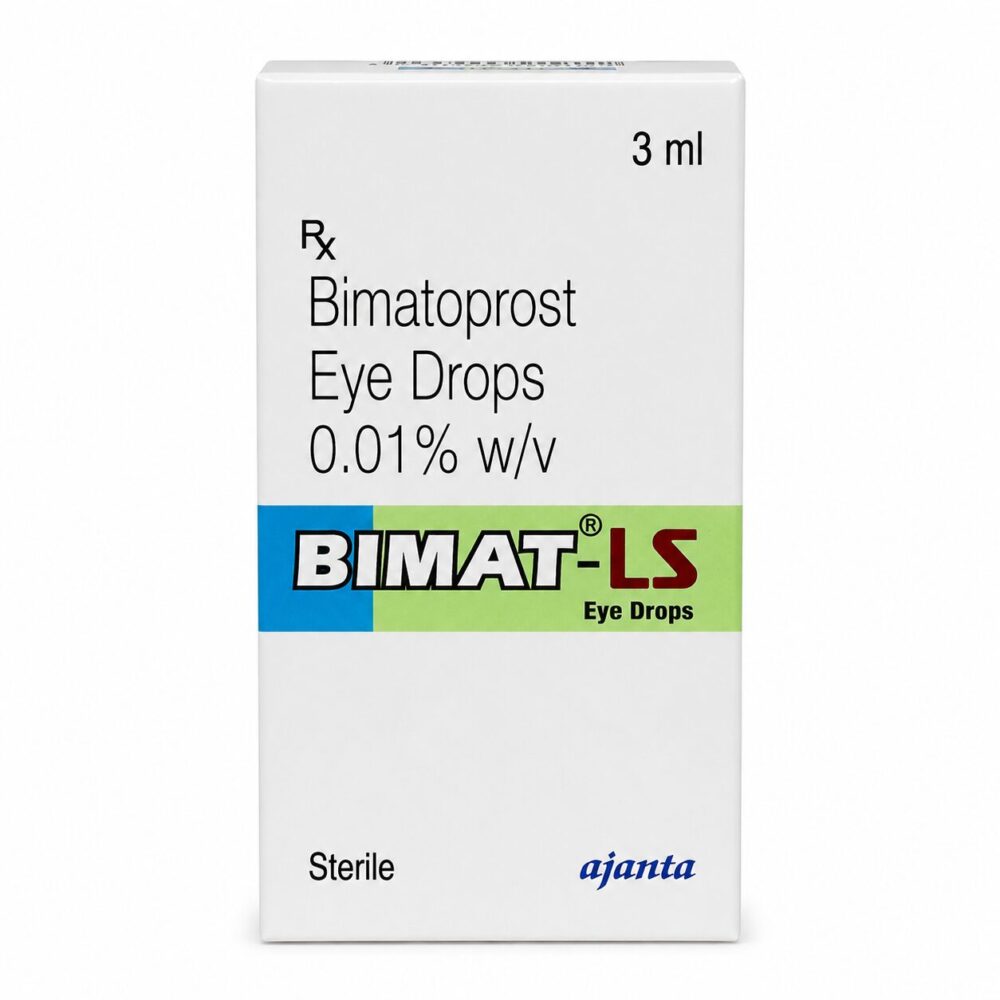 Bimat LS Eye Drop 0.01% (Bimatoprost Ophthalmic Solution) 2 Bimat LS Eye Drop 0.01% (Bimatoprost Ophthalmic Solution) front box