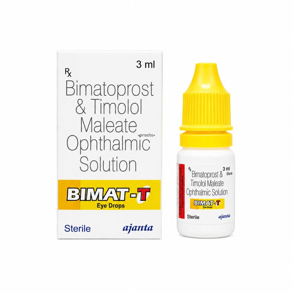 Bimat-T Eye Drop (3ml) 1 Bimat-T Eye Drop (3ml) front box with drop