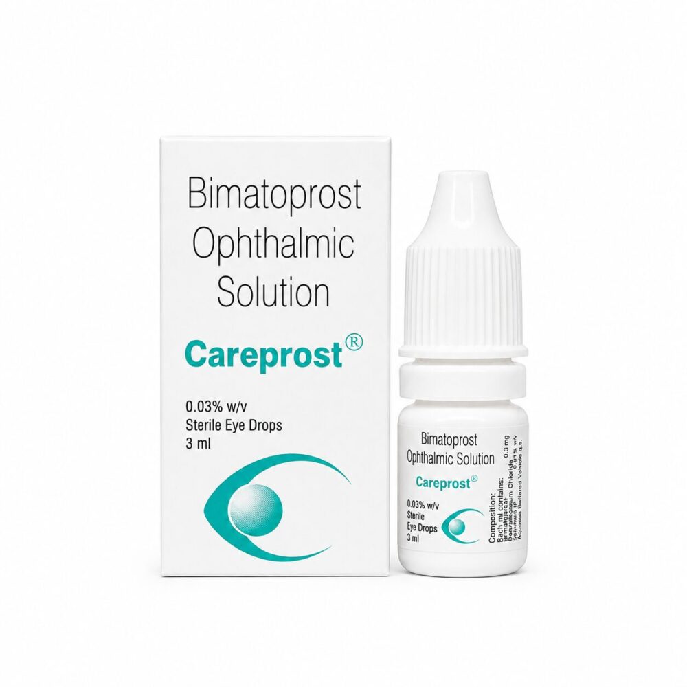 Careprost Eye Drops (3ml) 1 Careprost Eye Drops (3ml) front box with drop