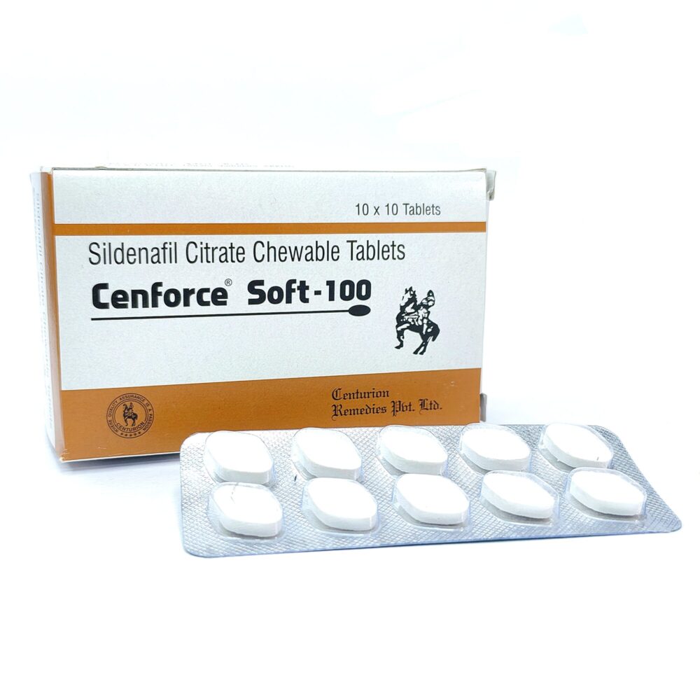 Cenforce Soft 100 mg (Sildenafil Citrate Chewable) 1 Cenforce Soft 100 mg - Authentic Sildenafil Citrate Chewable Tablets.