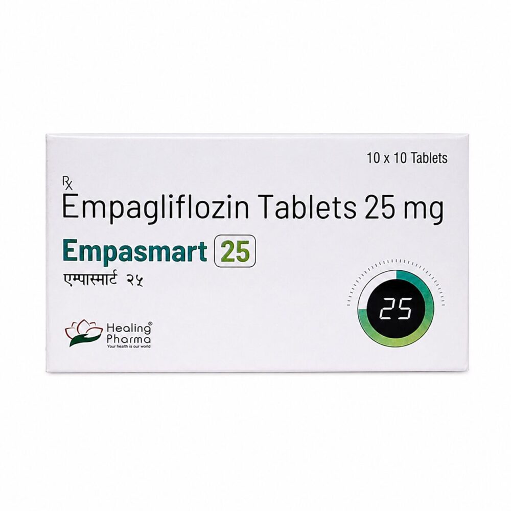 Empasmart 25 mg (Empagliflozin) 1 Empasmart 25 mg (Empagliflozin) front box