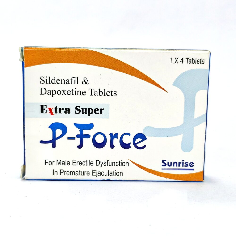 Extra Super P Force 200 mg (Sildenafil Citrate / Dapoxetine Tablets) 2 Extra Super P Force 200mg - Authentic High-Potency Sildenafil and Dapoxetine Tablets.