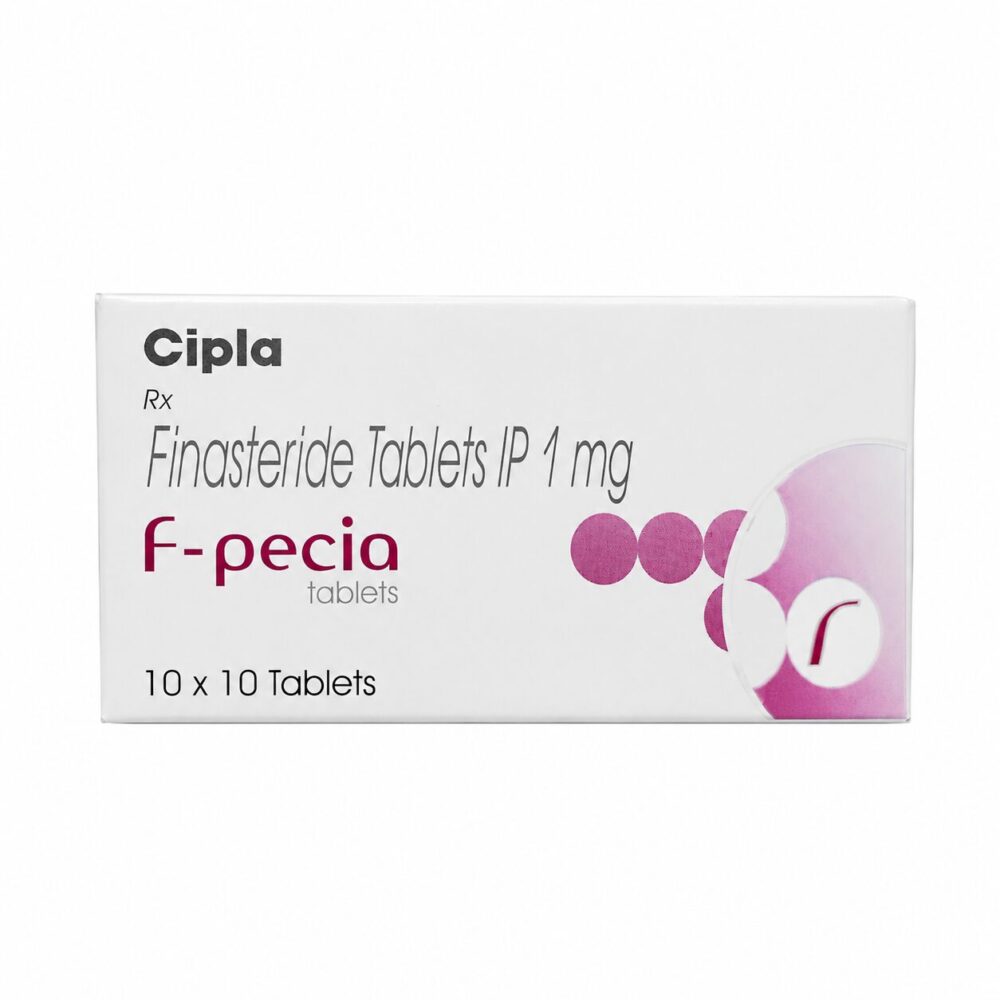 F-Pecia 1 mg (Finasteride) 2 F-Pecia 1mg (Finasteride) front box