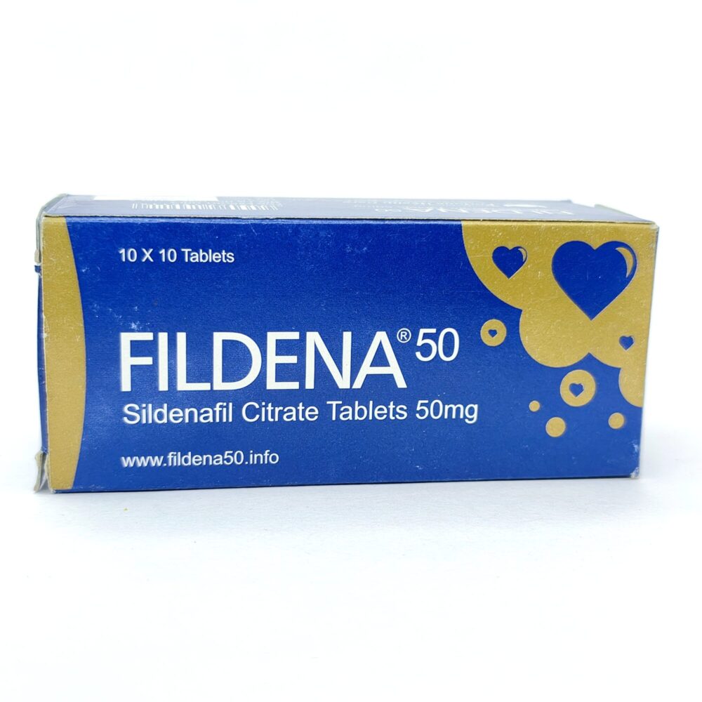 Fildena 50 mg (Sildenafil Citrate) 2 Fildena 50mg - Authentic Low-Dose Sildenafil Citrate Tablets.