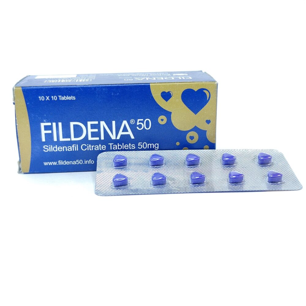Fildena 50 mg (Sildenafil Citrate) 1 Fildena 50 mg - Authentic Low-Dose Sildenafil Citrate Tablets.